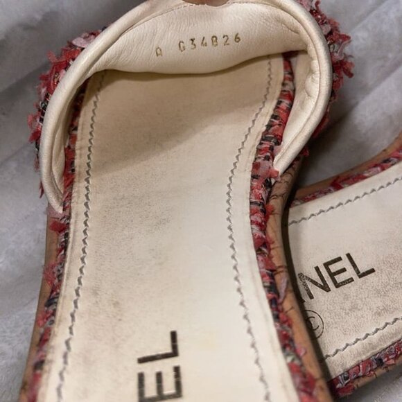 Chanel Tweed Mules Sandals - Picture 6 of 9